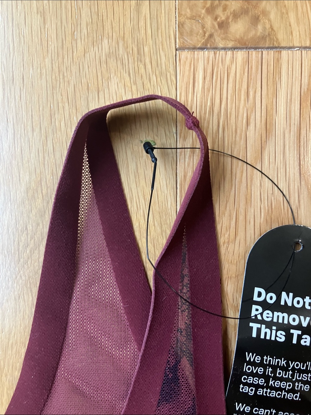 NWT EBY Sheer Bralette in Wine size Large - Picture 6 of 13